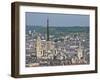 Skyline, Notre Dame Cathedral and Town Seen From St. Catherine Mountain, Rouen, Normandy, France-Guy Thouvenin-Framed Photographic Print