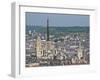 Skyline, Notre Dame Cathedral and Town Seen From St. Catherine Mountain, Rouen, Normandy, France-Guy Thouvenin-Framed Photographic Print