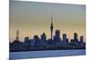 Skyline of Auckland, North Island, New Zealand, Pacific-Michael-Mounted Photographic Print