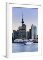 Skyline of Auckland, North Island, New Zealand, Pacific-Michael-Framed Photographic Print