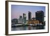 Skyline of Auckland, North Island, New Zealand, Pacific-Michael-Framed Photographic Print