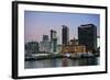 Skyline of Auckland, North Island, New Zealand, Pacific-Michael-Framed Photographic Print