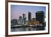 Skyline of Auckland, North Island, New Zealand, Pacific-Michael-Framed Photographic Print