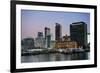 Skyline of Auckland, North Island, New Zealand, Pacific-Michael-Framed Photographic Print