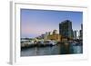 Skyline of Auckland, North Island, New Zealand, Pacific-Michael-Framed Photographic Print