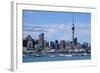 Skyline of Auckland, North Island, New Zealand, Pacific-Michael-Framed Photographic Print