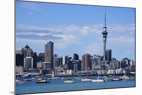 Skyline of Auckland, North Island, New Zealand, Pacific-Michael-Mounted Photographic Print