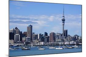 Skyline of Auckland, North Island, New Zealand, Pacific-Michael-Mounted Photographic Print