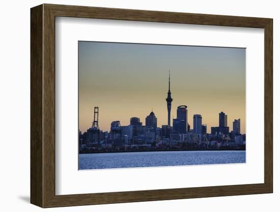 Skyline of Auckland, North Island, New Zealand, Pacific-Michael-Framed Photographic Print