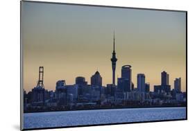 Skyline of Auckland, North Island, New Zealand, Pacific-Michael-Mounted Photographic Print