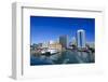 Skyline of Auckland, North Island, New Zealand, Pacific-Michael-Framed Photographic Print