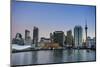 Skyline of Auckland, North Island, New Zealand, Pacific-Michael-Mounted Photographic Print