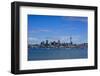 Skyline of Auckland, North Island, New Zealand, Pacific-Michael-Framed Photographic Print