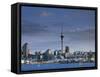 Skyline of Auckland, North Island, New Zealand-Doug Pearson-Framed Stretched Canvas