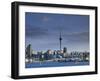 Skyline of Auckland, North Island, New Zealand-Doug Pearson-Framed Photographic Print