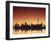 Skyline of Auckland, North Island, New Zealand-Doug Pearson-Framed Photographic Print