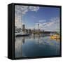 Skyline of Auckland, Yacht Harbour, Wynyard Crossing, Viaduct Basin, Harbour-Rainer Mirau-Framed Stretched Canvas