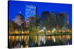 Skyline of Boston, Massachusetts from Boston Public Garden.-SeanPavonePhoto-Stretched Canvas