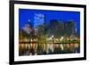 Skyline of Boston, Massachusetts from Boston Public Garden.-SeanPavonePhoto-Framed Photographic Print