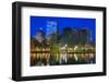 Skyline of Boston, Massachusetts from Boston Public Garden.-SeanPavonePhoto-Framed Photographic Print