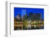 Skyline of Boston, Massachusetts from Boston Public Garden.-SeanPavonePhoto-Framed Photographic Print