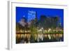 Skyline of Boston, Massachusetts from Boston Public Garden.-SeanPavonePhoto-Framed Photographic Print