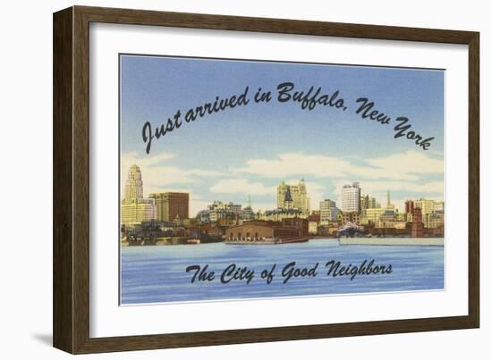 Skyline of Buffalo, New York-null-Framed Art Print