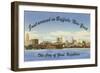 Skyline of Buffalo, New York-null-Framed Art Print