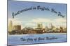 Skyline of Buffalo, New York-null-Mounted Art Print