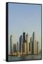 Skyline of Buildings around the Dubai Marina, Dubai, Uae-Michael DeFreitas-Framed Stretched Canvas