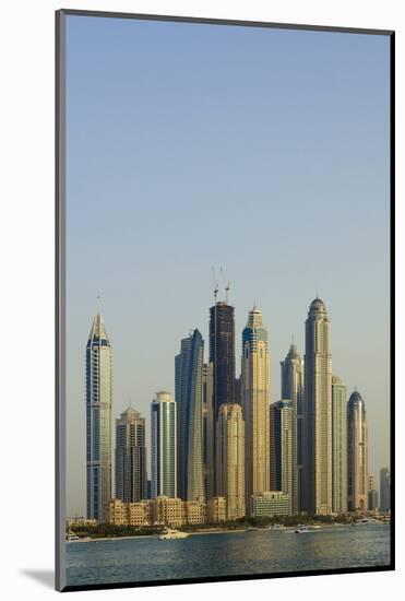 Skyline of Buildings around the Dubai Marina, Dubai, Uae-Michael DeFreitas-Mounted Photographic Print