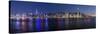 Skyline of Central, Hong Kong Island, from Victoria Harbour, Hong Kong, China, Asia-Gavin Hellier-Stretched Canvas