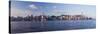 Skyline of Central, Hong Kong Island, from Victoria Harbour, Hong Kong, China, Asia-Gavin Hellier-Stretched Canvas