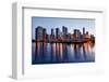 Skyline of Chicago & Navy Pier-null-Framed Premium Giclee Print