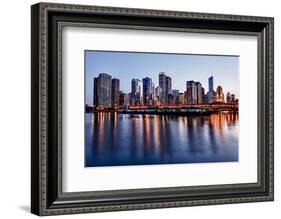 Skyline of Chicago & Navy Pier-null-Framed Art Print