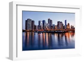 Skyline of Chicago & Navy Pier-null-Framed Art Print