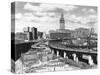 Skyline of Cleveland-Carl McDow-Stretched Canvas