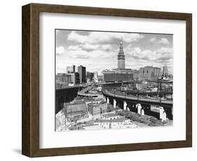 Skyline of Cleveland-Carl McDow-Framed Photographic Print