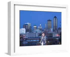 Skyline of Des Moines, Iowa, USA-Walter Bibikow-Framed Photographic Print