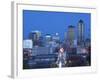 Skyline of Des Moines, Iowa, USA-Walter Bibikow-Framed Photographic Print