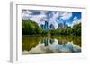 Skyline of Downtown Atlanta, Georgia from Piedmont Park-Rob Hainer-Framed Photographic Print