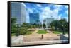 Skyline of Downtown Columbia, South Carolina on Main Sreet.-SeanPavonePhoto-Framed Stretched Canvas