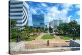 Skyline of Downtown Columbia, South Carolina on Main Sreet.-SeanPavonePhoto-Stretched Canvas