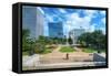 Skyline of Downtown Columbia, South Carolina on Main Sreet.-SeanPavonePhoto-Framed Stretched Canvas