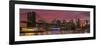 Skyline of Downtown Manhattan with One World Trade Center and Brooklyn Bridge-Markus Lange-Framed Photographic Print