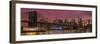 Skyline of Downtown Manhattan with One World Trade Center and Brooklyn Bridge-Markus Lange-Framed Photographic Print