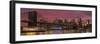 Skyline of Downtown Manhattan with One World Trade Center and Brooklyn Bridge-Markus Lange-Framed Photographic Print