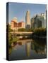 Skyline of Downtown, Omaha, Nebraska-Gayle Harper-Stretched Canvas