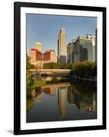 Skyline of Downtown, Omaha, Nebraska-Gayle Harper-Framed Photographic Print