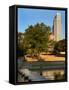 Skyline of Downtown, Omaha, Nebraska-Gayle Harper-Framed Stretched Canvas